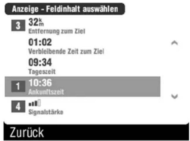 TARGA PNA-E3530 - Anzeige konfigurieren - 2