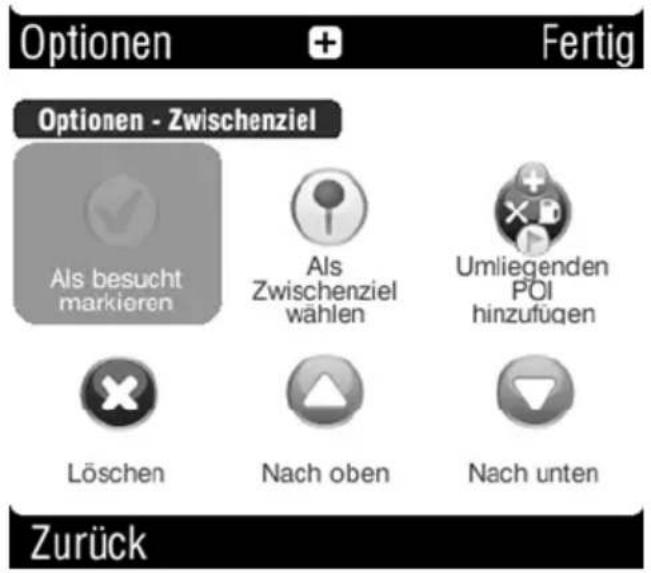 TARGA PNA-E3540T - Eine programmierte Route verändern - 2