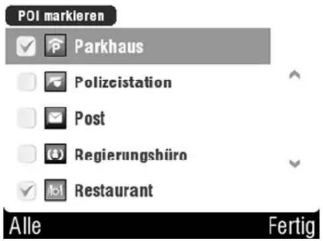 TARGA PNA-E3540T - POI-Anzeige bestimmen - 2