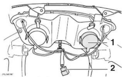 YAMAHA Versity300 (2005) - Scheinwerferlampe auswechseln - 1