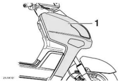 YAMAHA Versity300 (2005) - Verkleidungsteile und Abdeckungen abnehmen und montieren - 1