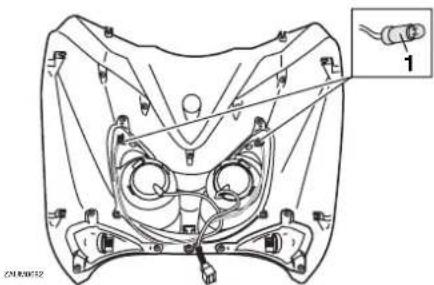 YAMAHA X-city 125 (2008) - Standlichtlampe auswechseln - 1