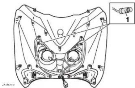 YAMAHA X-city 125 (2009) - Standlichtlampe auswechseln - 1