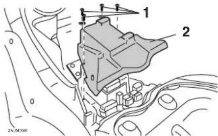 YAMAHA X-city 125 (2009) - Abdeckung abnehmen - 1