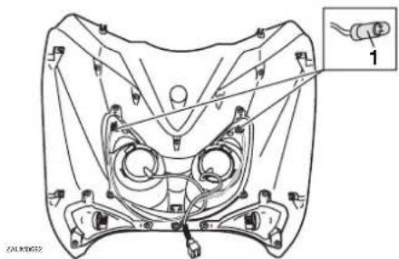 YAMAHA X-city 250 (2008) - Standlichtlampe auswechseln - 1