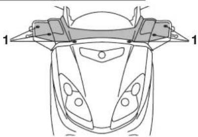 YAMAHA X-max (2005) - Verkleidungsteile und Abdeckungen abnehmen und montieren - 1