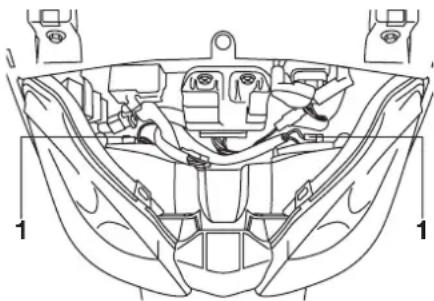 YAMAHA X-max (2005) - Scheinwerferlampe auswechseln - 1