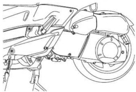 YAMAHA X-max (2005) - Luftfiltereinsatz ersetzen - 3