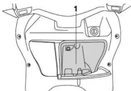 YAMAHA X-max (2005) - ARMATUREN, BEDIENUNGSELEMENTE UND DEREN FUNKTION - 1