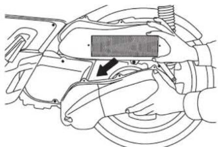 YAMAHA X-max (2005) - Luftfiltereinsatz ersetzen - 2
