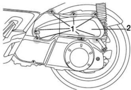 YAMAHA X-max (2005) - Luftfiltereinsatz ersetzen - 1