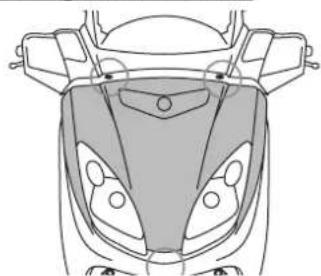 YAMAHA X-max (2005) - Verkleidungsteil montieren - 1