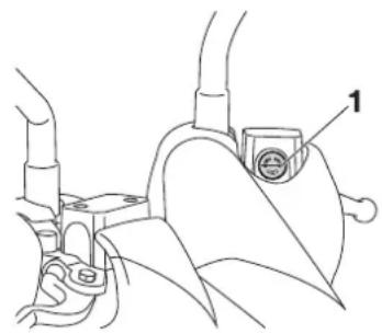 YAMAHA X-max (2010) - Bremsflüssigkeitsstand prüfen - 2