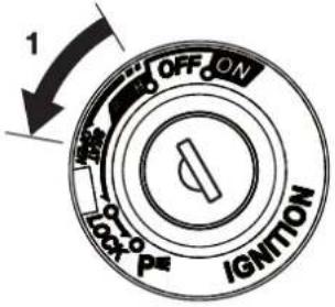 1 OFF ON 50° P IGNITION