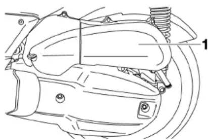 YAMAHA X-max 125 (2008) - Luftfiltereinsatz ersetzen - 1