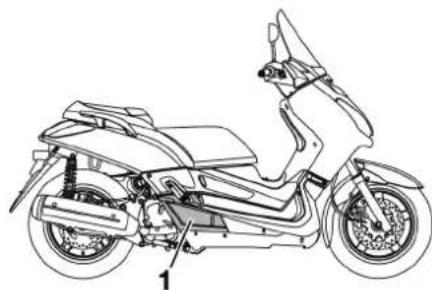 YAMAHA X-max 125 (2008) - Verkleidungsteile und Abdeckungen abnehmen und montieren - 2