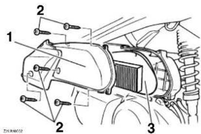 YAMAHA X-max 125 (2011) - Luftfiltereinsatz ersetzen - 1