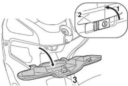 YAMAHA X-max 125 (2011) - Vorderes Ablagefach - 1