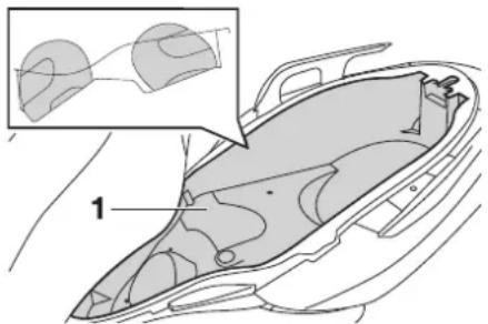 YAMAHA X-max 125 (2012) - ARMATUREN, BEDIENUNGSELEMENTE UND DEREN FUNKTION - 1