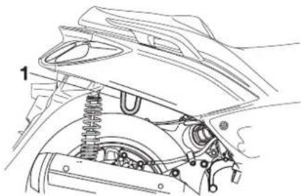 YAMAHA X-max 125 (2012) - ARMATUREN, BEDIENUNGSELEMENTE UND DEREN FUNKTION - 1