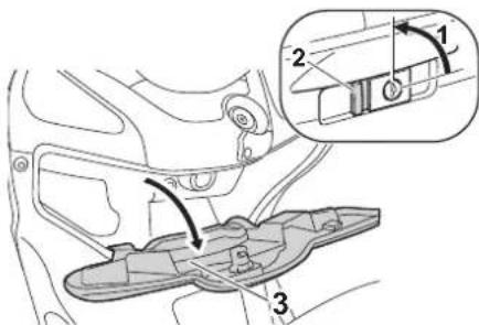 YAMAHA X-max 125 (2012) - Vorderes Ablagefach - 1