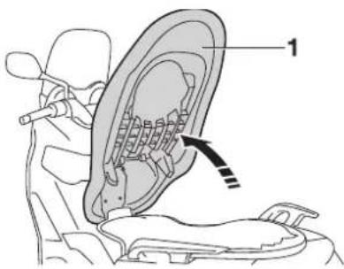 YAMAHA X-max 125 (2012) - ARMATUREN, BEDIENUNGSELEMENTE UND DEREN FUNKTION - 1