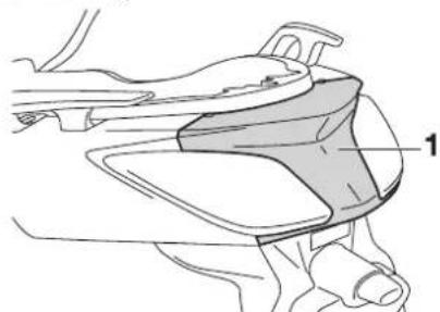 YAMAHA X-max 125 (2012) - Verkleidungsteile und Abdeckungen abnehmen und montieren - 2