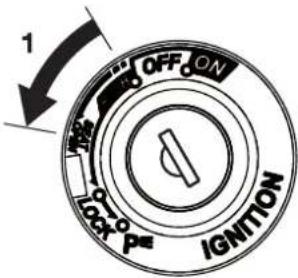 1 OFF ON 30° P IGNITION