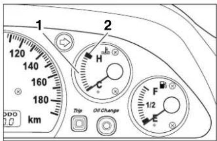 1 2 120 140 160 180 km Trip Oil Change F 1/2 E