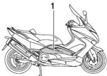 YAMAHA XP500 (2009) - Abdeckungen abnehmen und montieren - 2