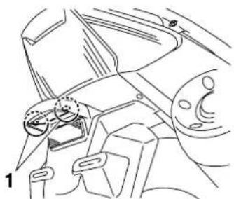 YAMAHA XP500 (2009) - Kennzeichenleuchten-Lampe auswechseln - 1