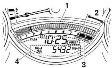 1 2 3 4 5 6 7 8 0 1 2 3 4 5 6 7 8 F-DR 10.25 V-BELT Trip-A Qdo 5432 Trip-B 3 4