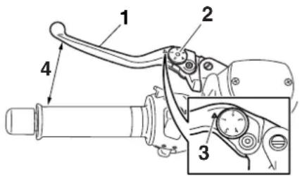 YAMAHA XP500 (2010) - Handbremshebel (Hinterradbremse) - 1