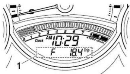 Clock AM 10:29 F 184 Trip 41000 r/min 1