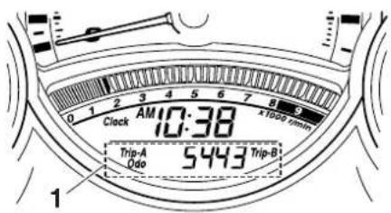 Clock AM 10:38 x1028.0mm Trip-A 5443 Trip-B Odo
