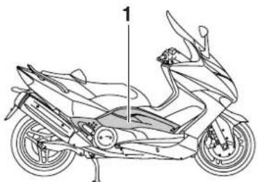 YAMAHA XP500 (2011) - Abdeckungen abnehmen und montieren - 2