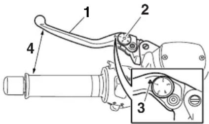 YAMAHA XP500 (2011) - Handbremshebel (Hinterradbremse) - 1