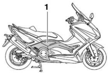 YAMAHA XP500 (2012) - Abdeckungen abnehmen und montieren - 2