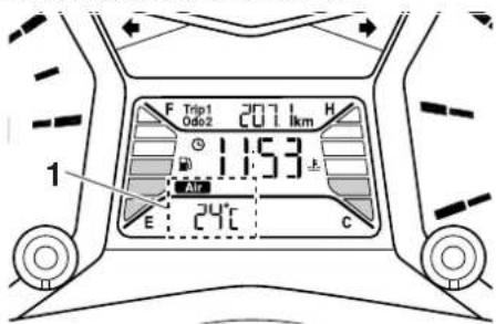 F Trip1 207 km H Odo2 1.153 L Air E: 24°C C 1
