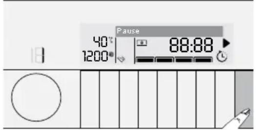 GRUNDIG GWD 59400 - Maschine anhalten (Pause): - 1