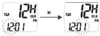 XLC BV-W12 - CLK MODE (Uhrzeit) 5.2 TM MODE (Fahrzeit) - 2