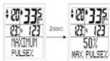 XLC BV-W28 - MAXIMUM PULSE % (Maximaler Puls in %) - 1