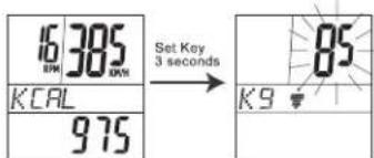 XLC BV-W17 - KCAL MODE (Kalorienverbrauch) 5.10 SCAN MODE - 1