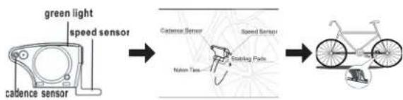 XLC BV-W33 - Montage Speed Sensor/Speichenmagnet am Fahrrad - 1