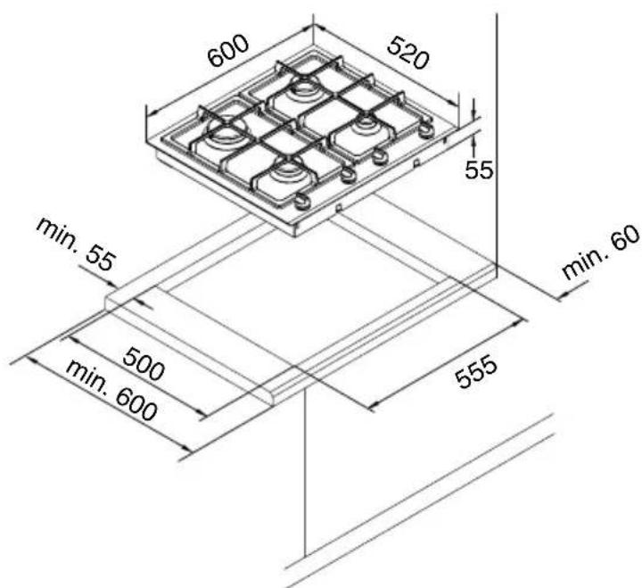 ORANIER GFC 2764 - Vorbereitungen zum Einbau - 2
