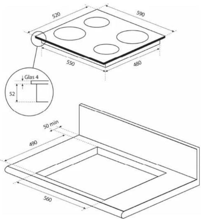 ORANIER KFI 2081 SL - Einbaumasse: - 1