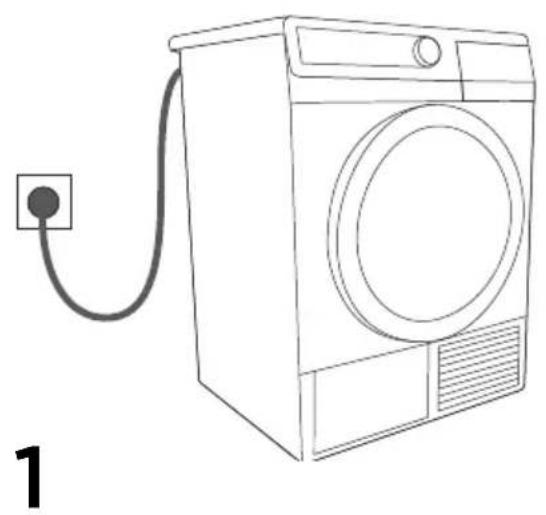 GORENJE D7664N - EINSCHALTEN DES WÄSCHETROCKNERS - 1