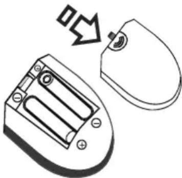 Küppersbusch ETV6800.1 - Einlegen der Batterien in die Fernbedienung - 1