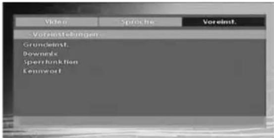Volein Spotshe Voreinst. -Voreinstehungen Grundelnst. Downnfx Sperrhunktion Kennwort