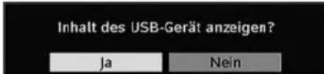 Inhalt des USB-Gerät anzeigen? Ja Nein
